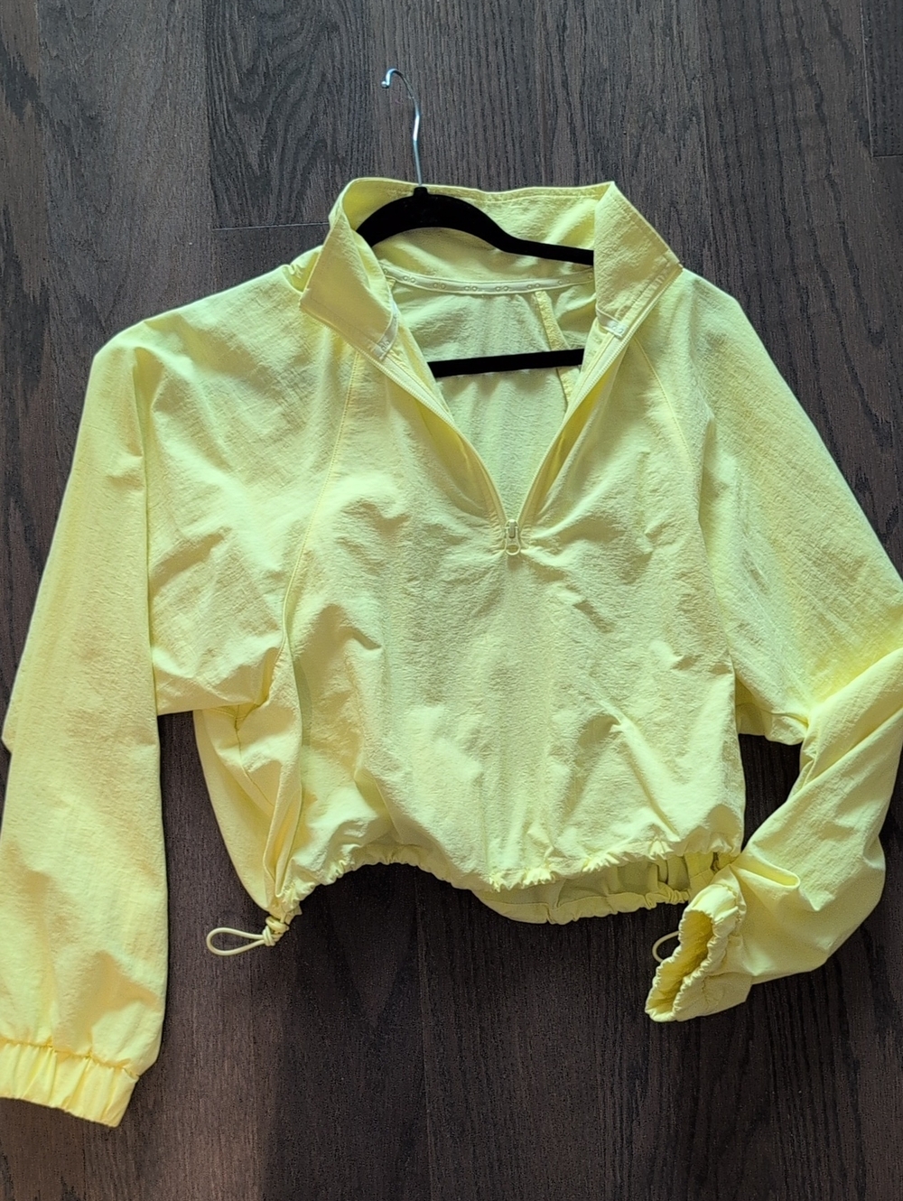 Cropped 1/4 Zip Alumni Pullover Sunshine Yellow